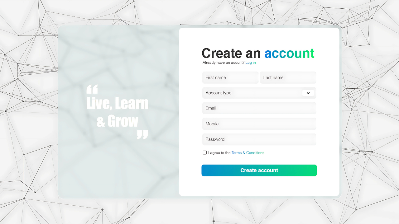 3D Interactive Login